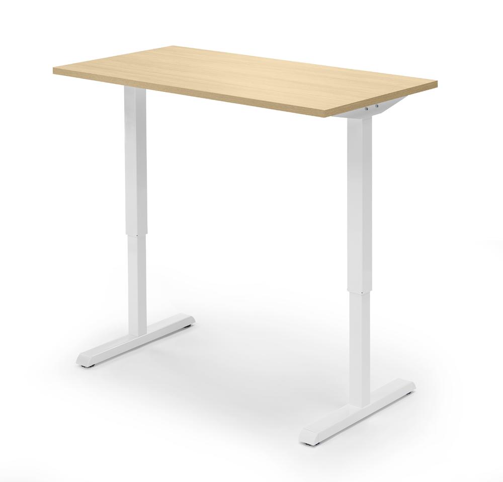 Verstelbare bureau, diepte 650 mm | esdoorndecor | 1200 | wit