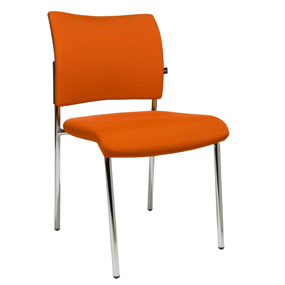 Bezoekersstoel LAS VEGAS | oranje | stof