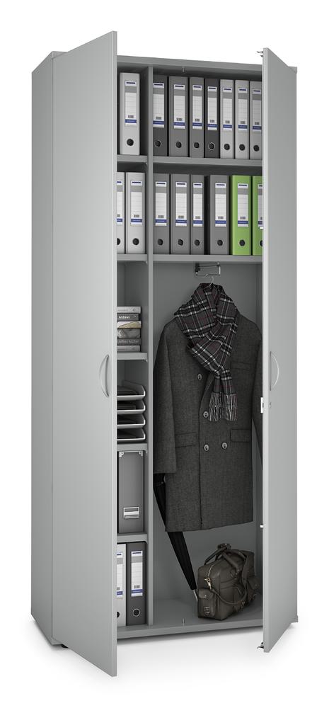 Garderobekast MULTI M pro | lichtgrijs | 1000