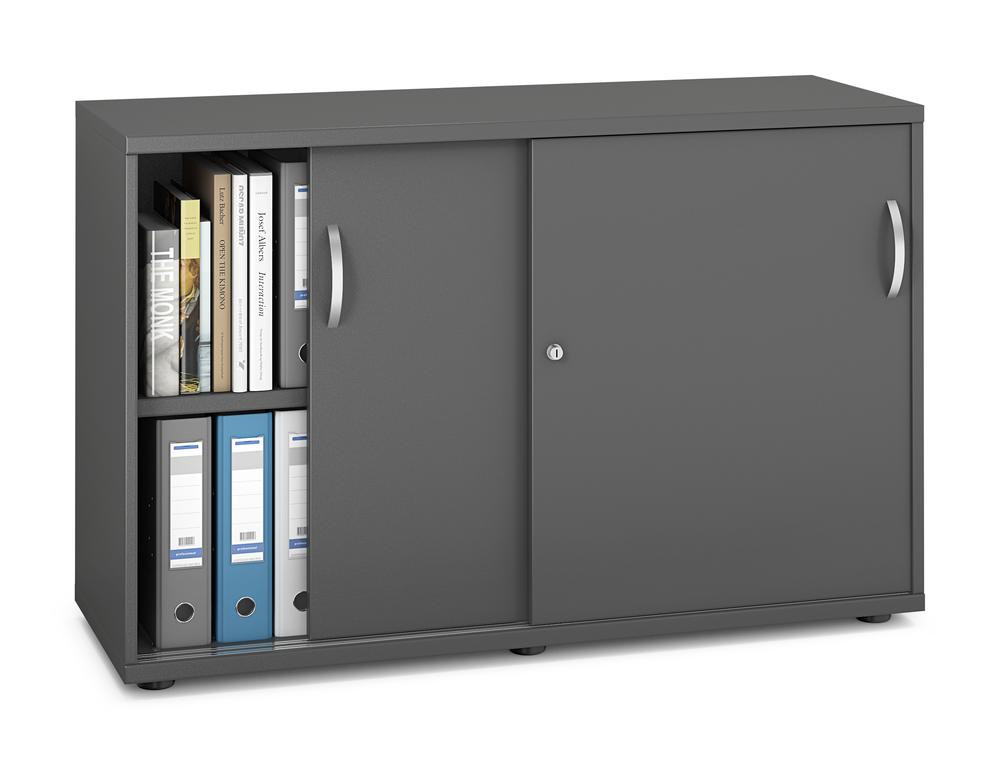 Schuifdeurkast MULTI M pro | antraciet | 1200 | 780 mm (2 OH)