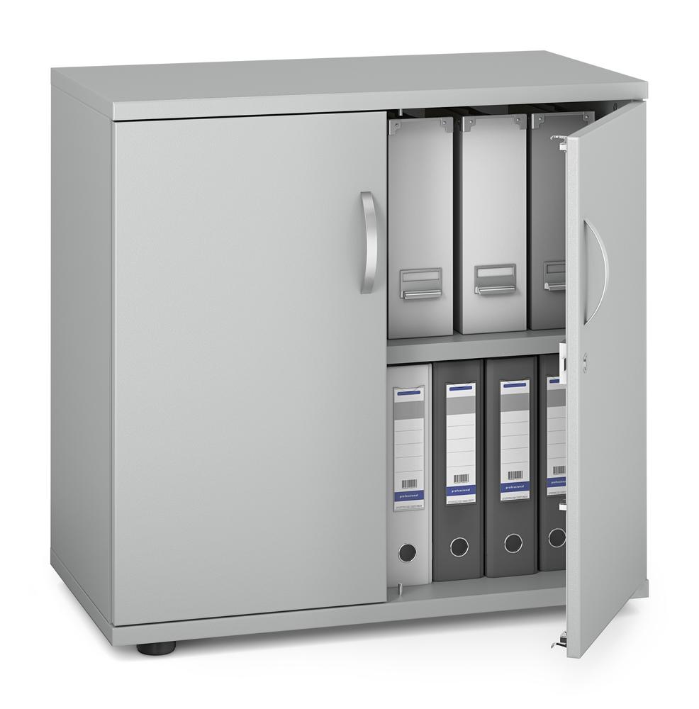 Draaideurkast MULTI M pro | lichtgrijs | 800 | Deurstop midden