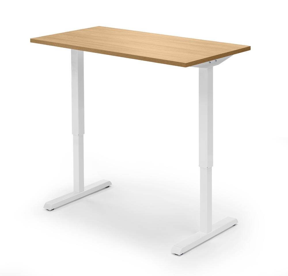 Verstelbare bureau, diepte 650 mm | beukdecor | 1200 | wit