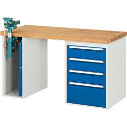 XXL-werkbanken - 4 laden 3 x 150, 1 x 270 mm, | 1000 | 900
