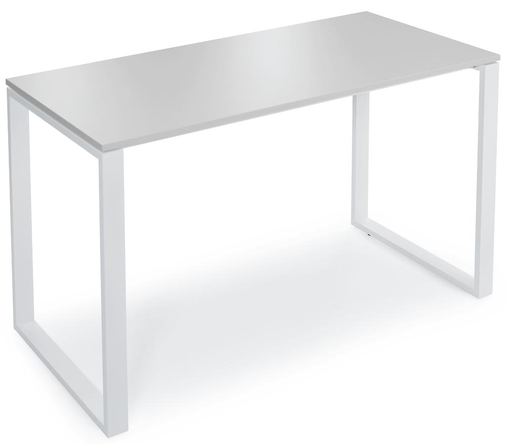 Statafel CELSUS | lichtgrijs | 1400 | wit