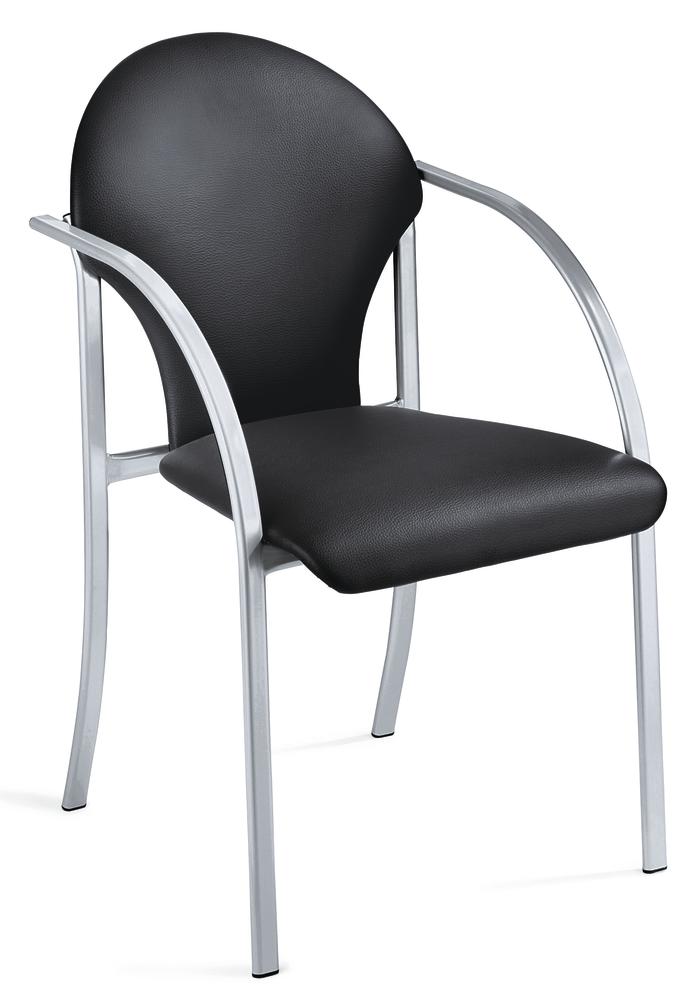 Bezoekersstoel PIENO | zwart