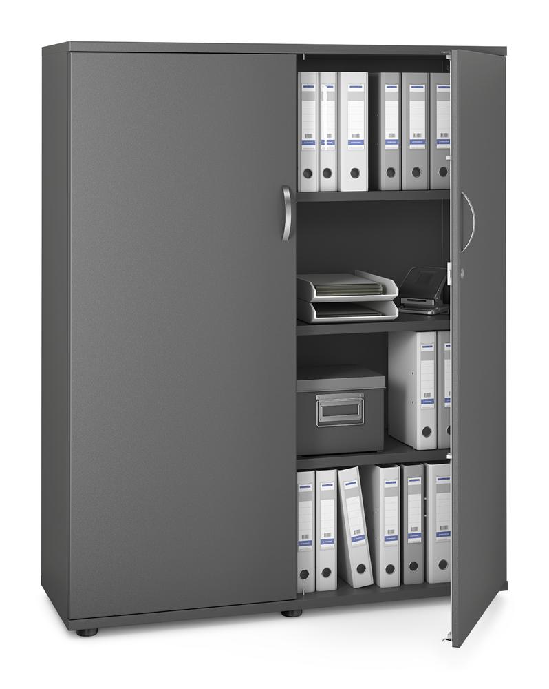 Draaideurkast PROFI MODUL | antraciet | 1200 | Deurstop midden | 1500 mm (4 OH)