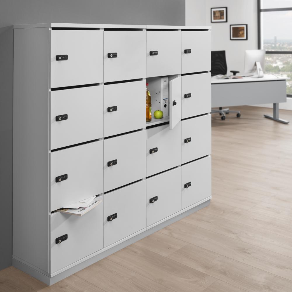 Lockers OFFICE-LINE met 2 x 4 vakken boven elkaar