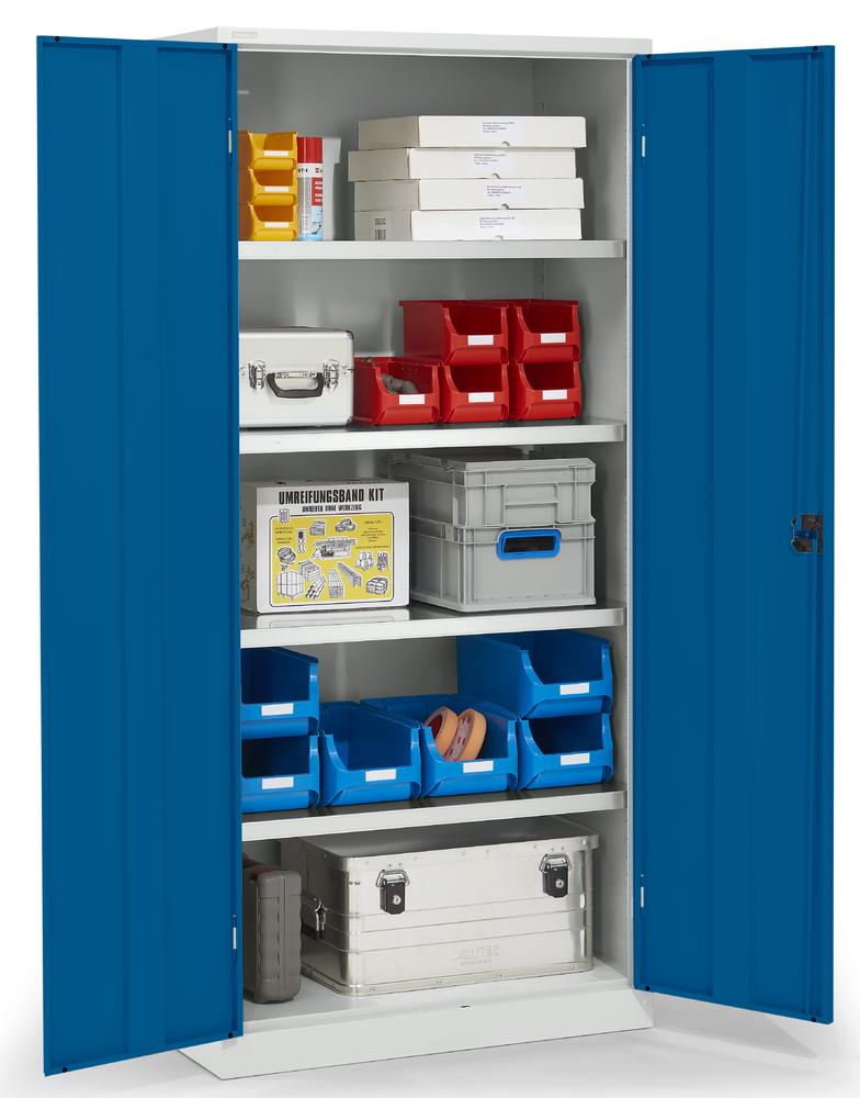 Metalen materiaalkast | gentiaanblauw RAL 5010 | 920
