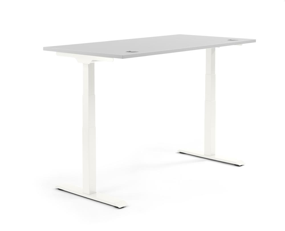 Verstelbare bureau FLEX MODUL | lichtgrijs | 1200 | wit