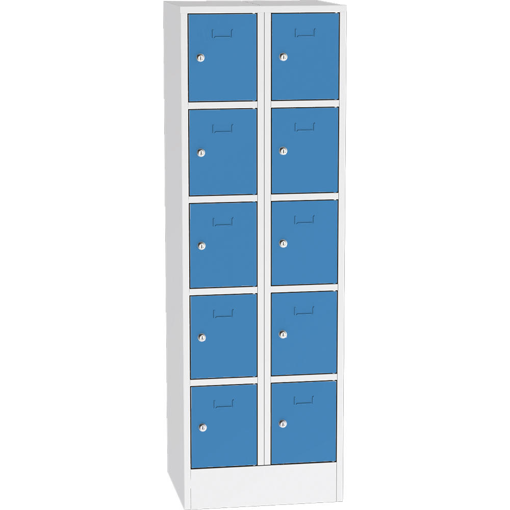 Metalen locker SYSTEM SP1 COLOR | lichtblauw RAL 5012 | 300 | cilinderslot
