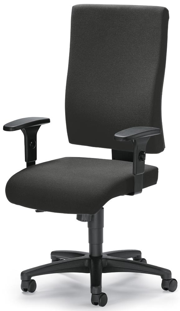 Bureaustoel COMFORT R BIG met armleggers | antraciet | verstelbare armleggers