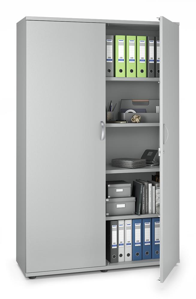 Draaideurkast MULTI M pro | lichtgrijs | 1200 | Deurstop midden