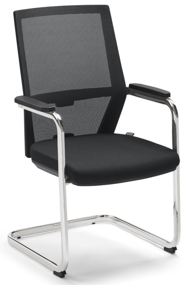 Bezoekersstoel DV 210 FS NET | verchroomd