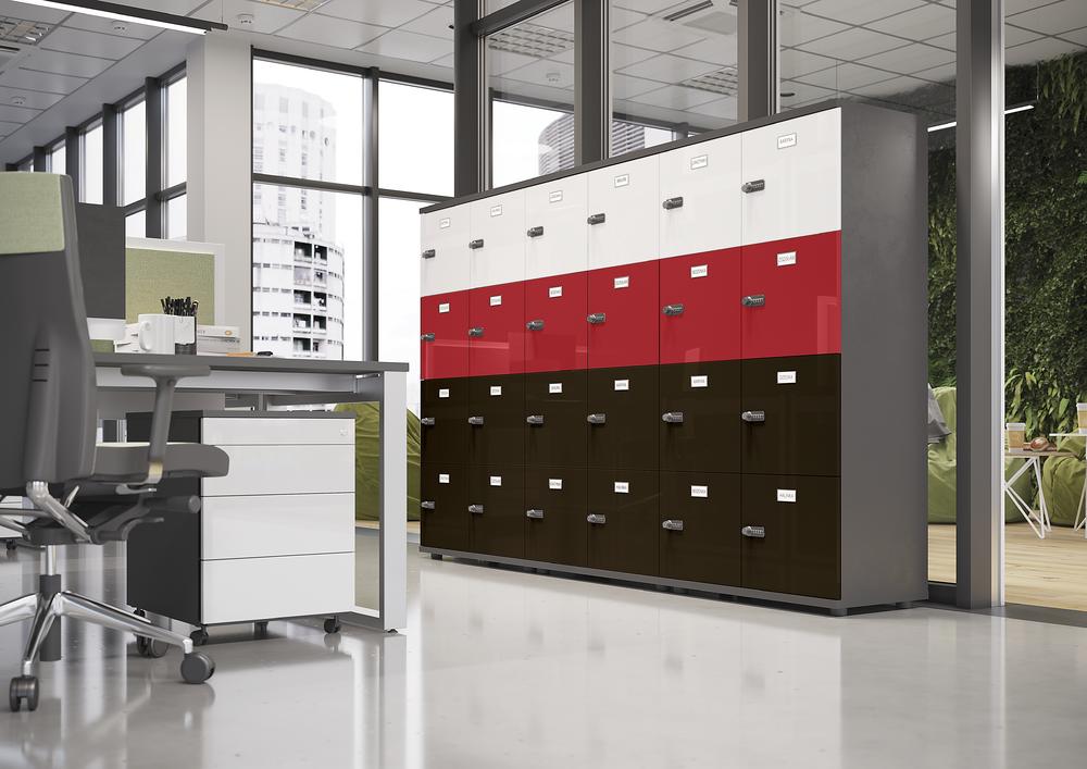 Lockers OFFICE-LINE met 4 vakken boven elkaar