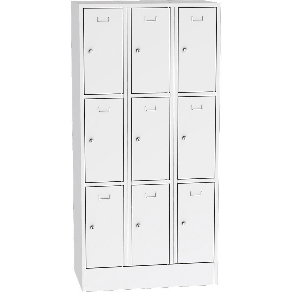 Metalen locker SYSTEM SP1 COLOR | lichtgrijs RAL 7035 | 300 | cilinderslot