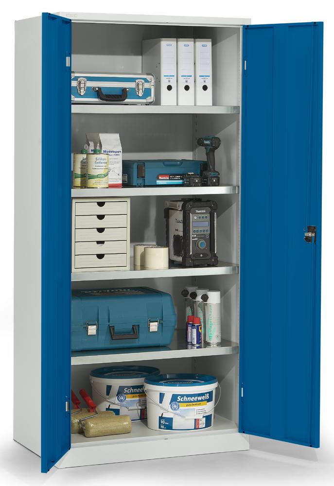 Materiaalkasten metaal | gentiaanblauw RAL 5010 | 920