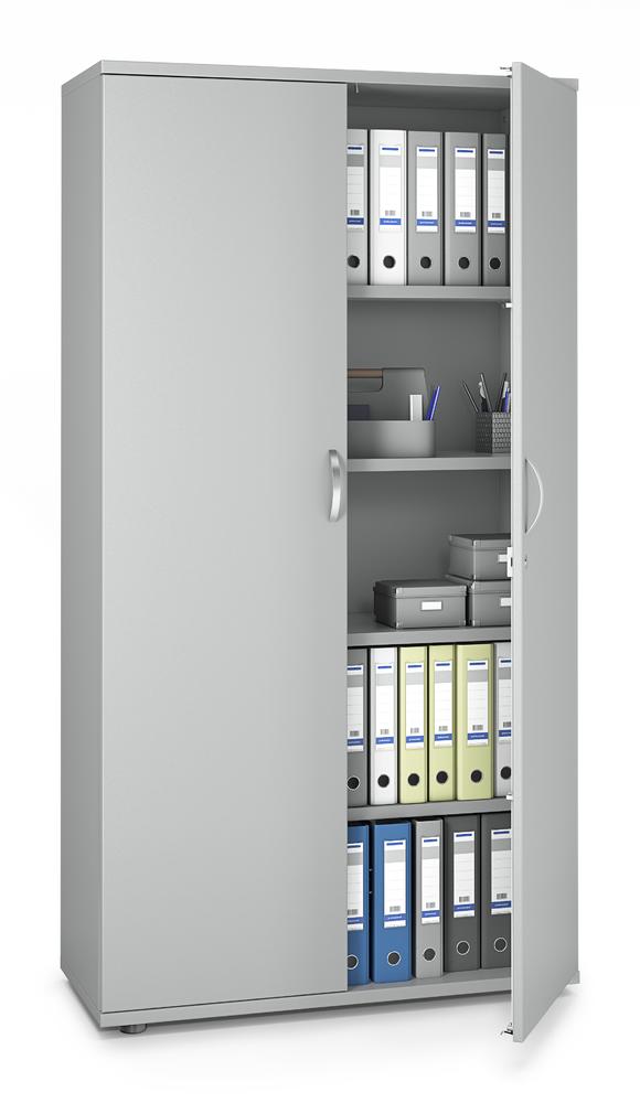 Draaideurkast MULTI M pro | lichtgrijs | 1000 | Deurstop midden