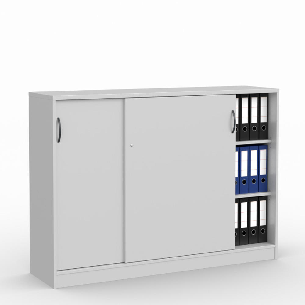 Schuifdeurkast MULTI M | lichtgrijs | 1600
