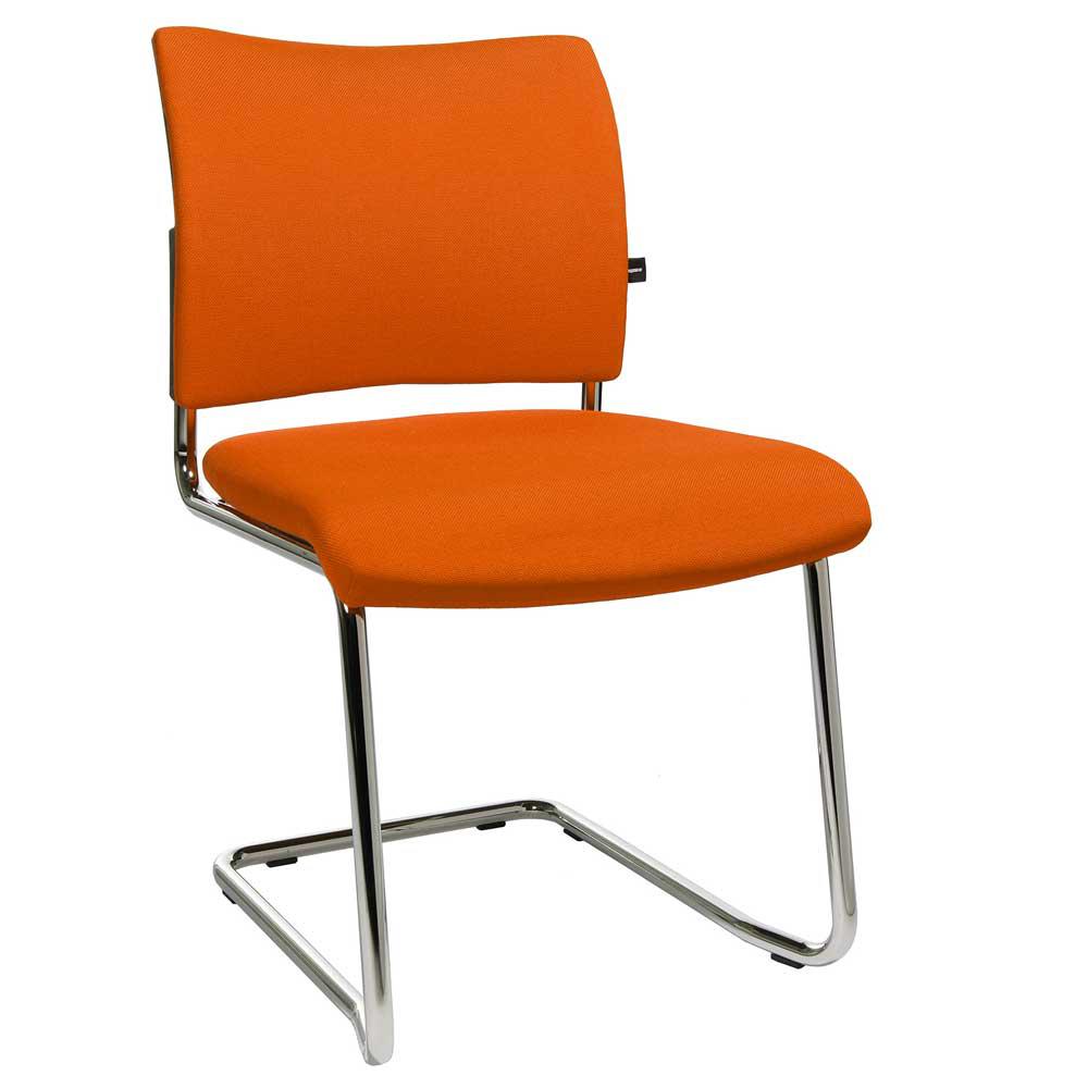 Bezoekerssledestoel LAS VEGAS | oranje | stof