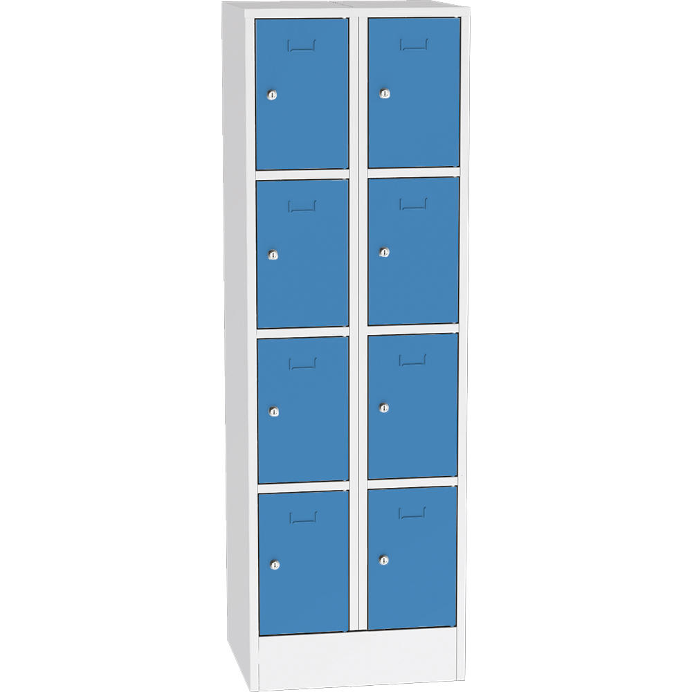 Metalen locker SYSTEM SP1 COLOR | lichtblauw RAL 5012 | 300 | cilinderslot