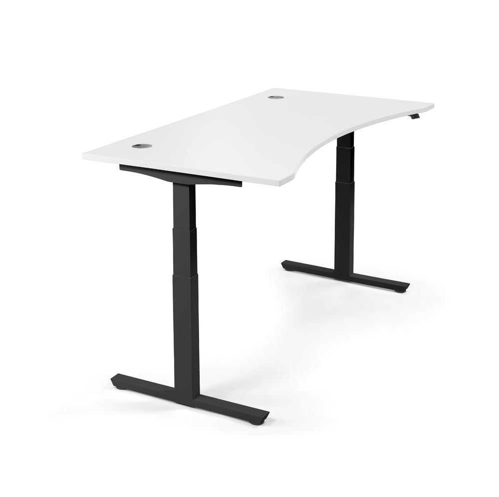 Zit-/stabureautafel cockpit MULTI M pro | wit | 1800 | zwart