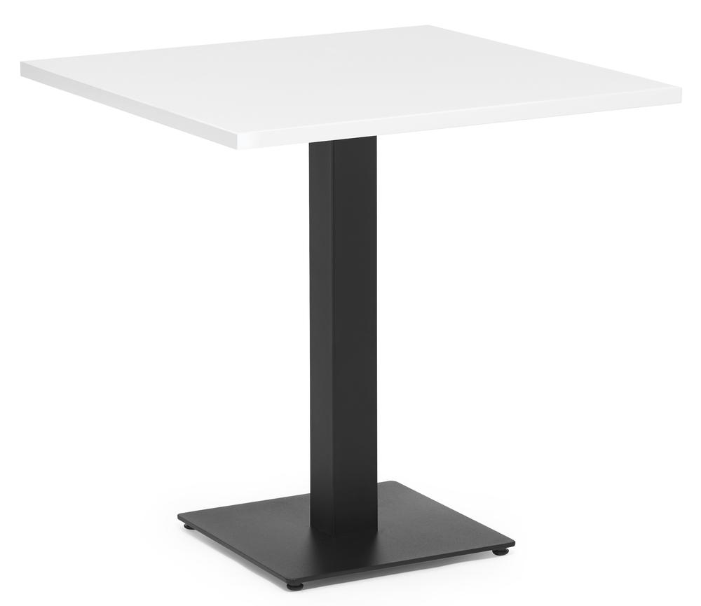 Cafetaria-tafelsysteem PARMA hoekig | wit | 755 | zwart