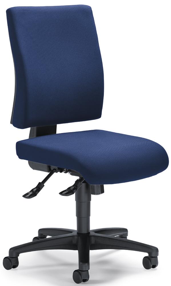 Bureaustoel COMFORT R zonder armleggers | donkerblauw | zonder armleggers (optioneel)