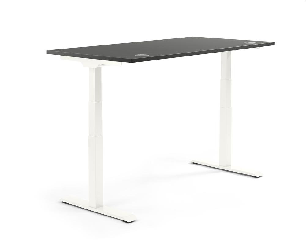 Verstelbare bureau FLEX MODUL | antraciet | 1200 | wit