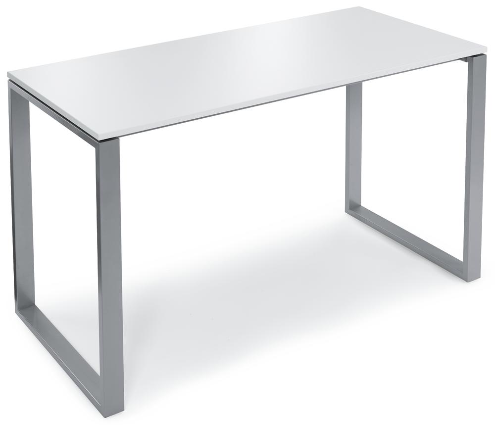 Statafel CELSUS | wit | 1600 | aluzilver