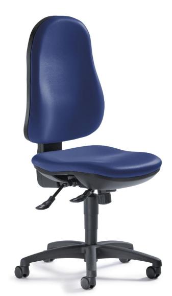 Bureaustoel COMFORT S zonder armleggers blauw | zonder armleggers (optioneel) | polyamide zwart