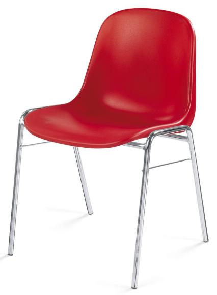 Bezoekersstoel HIP rood