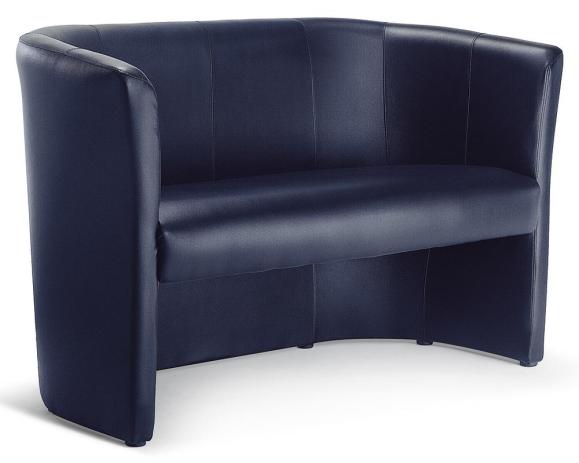 Designsofa donkerblauw | Sofa | imitatieleder