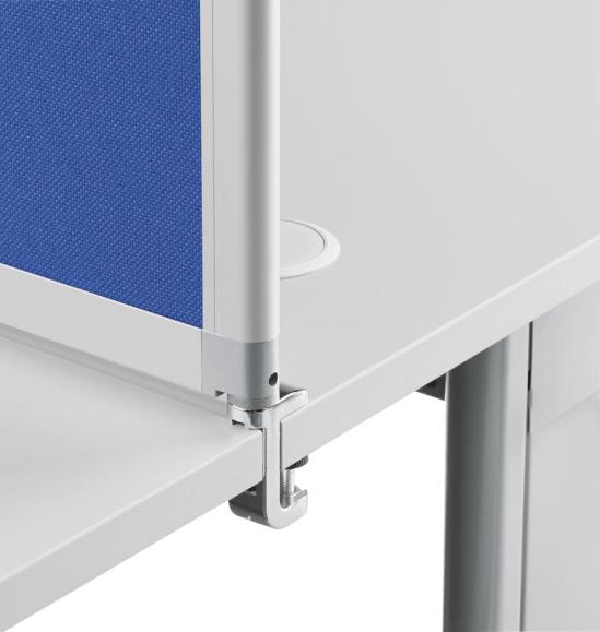 Tafelklem voor bureauscherm Voor tafelbladdikte 10-28 mm