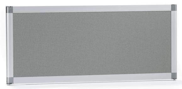 Tafelscheidingswand MIAMI 800 | doek grijs, geluidsabsorberend