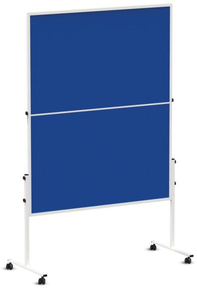 Presentatiebord ECONOMY klapbaar | textiel blauw tweezijdig