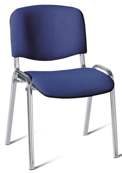 Bezoekersstoel - stof basic D, 3 ondersteelkleur 