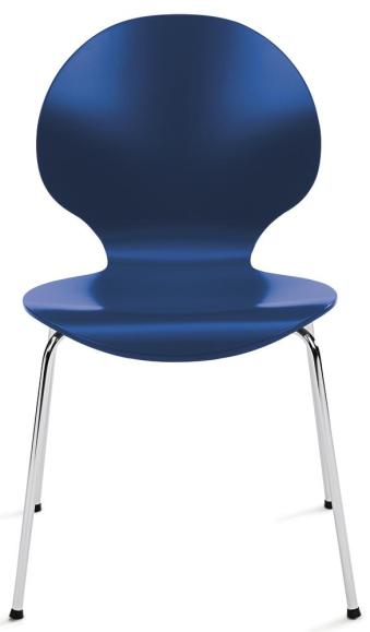 Bezoekersstoel CURVE blauw