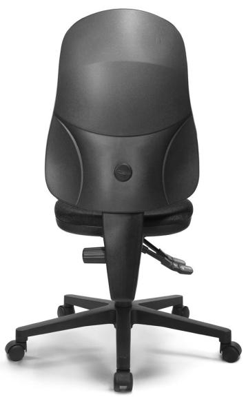 Bureaustoel COMFORT P antraciet | zonder armleggers (optioneel) | polyamide zwart