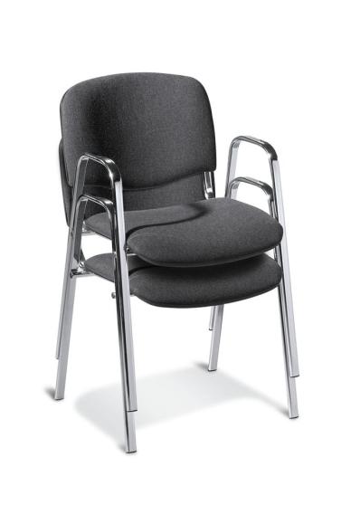 Bezoekersstoel met armleggers, 3 ondersteelkleur 
