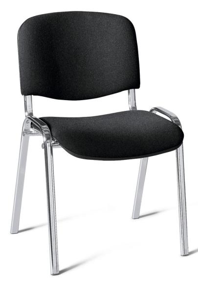 Bezoekersstoel DESKIN1, 3 ondersteelkleur 